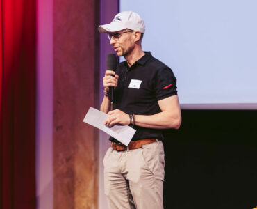 Christian Rieger auf der Bühne
