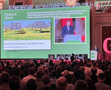 Speaker inkl. Präsentation vor Publikum auf der Bühne in der Wiener Hofburg