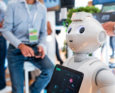EBSCON Stand mit Roboter
